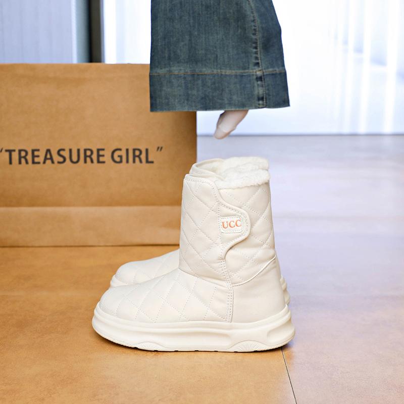 TUINANLE Wool Winter Snow Boots for Women, Warm and Comfortable. Simple and Fashionable Women's Shoes