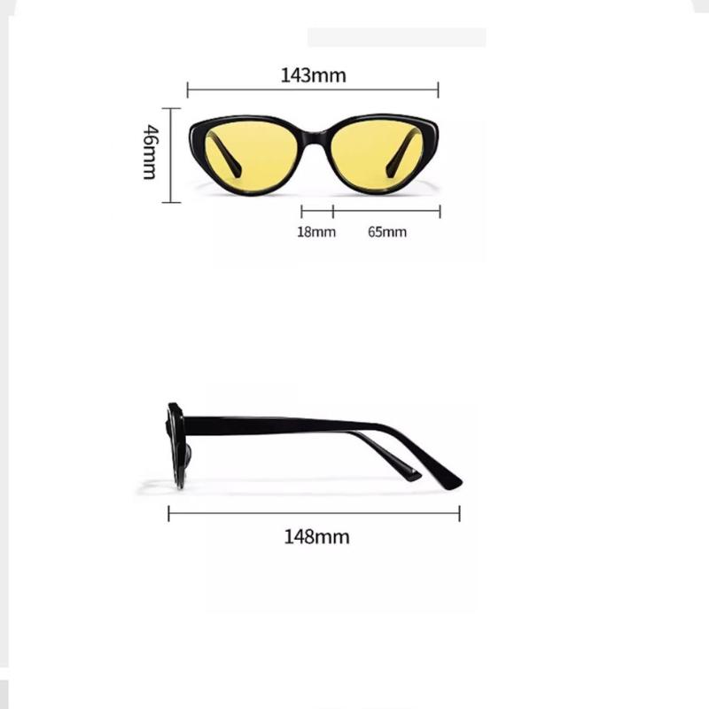 Trend Retro Cat Eye Decoration Women Men  Driving Summer Traveling Female