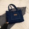 Cowboy Canvas Shoulder Bag for Women, Large Capacity Niche Artistic Tote Bags, Japanese and Korean Casual Versatile Handbag