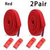 1Pair/2Pair Elastic Laces Sneakers Tennis No Tie Shoe Laces Lock Shoelaces Without Ties Kids Adult Shoelace Shoes Accessories