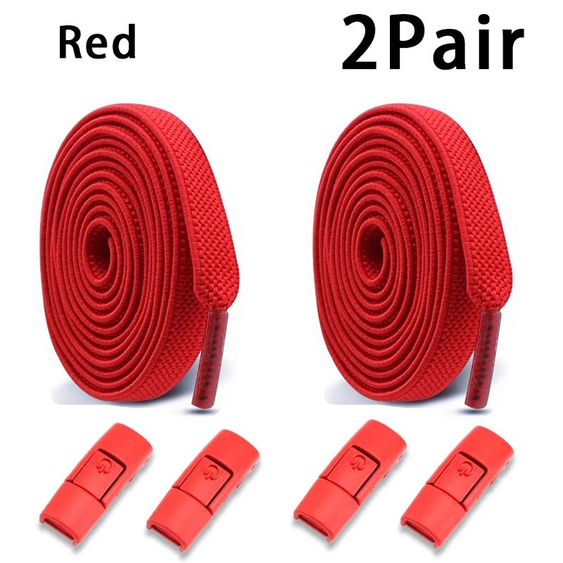 1Pair/2Pair Elastic Laces Sneakers Tennis No Tie Shoe Laces Lock Shoelaces Without Ties Kids Adult Shoelace Shoes Accessories