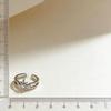 Korean Style Gold Zircon Butterfly Star Moon Adjustable Ring for Women - Exquisite High-End Design