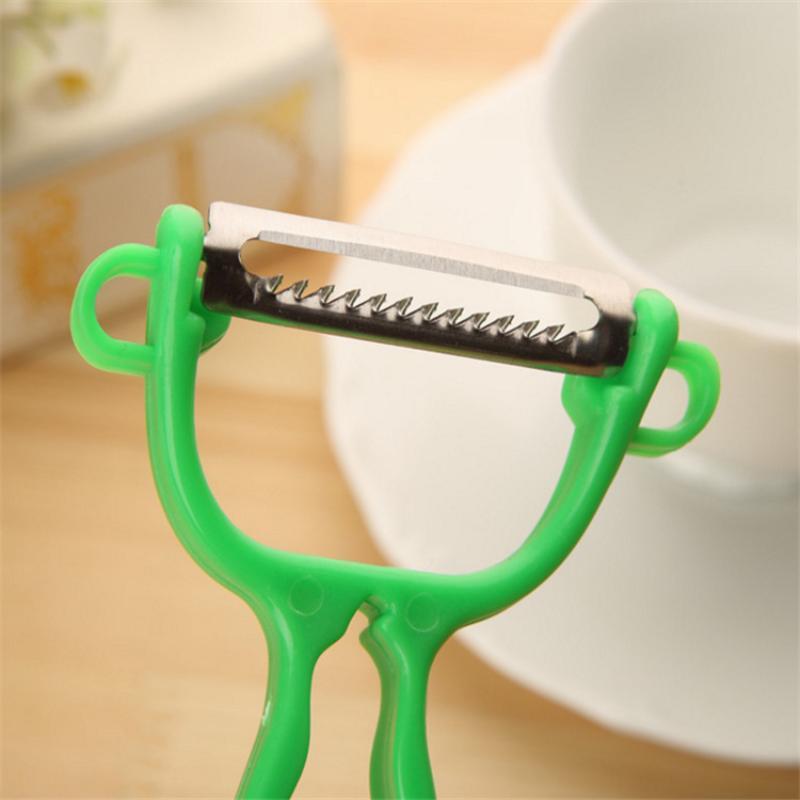 Multifunctional Dual Head Vegetable Peeler Sharp Stainless Steel Blades Easy Clean Portable for Outdoor Camping Cooking