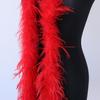 50G 2M Natural Pink Dyed Ostrich Feathers Boa Plumas for Shawl Scarf Ribbon Wedding Party Stage Sewing Dress Decoration Crafts