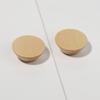 Wood Home Wardrobe Handle Pastoral Style Nordic Style Solid Single Hole Wooden Round Button Handle Drawer Cabinet Handle Drawer Cabinet Handle