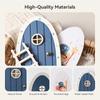 Doll House Wooden Fairy Elf Door Mini Home Decorations Craft Ornaments Cartoon Elf Door Room Wall Decoration Tale Accessories
