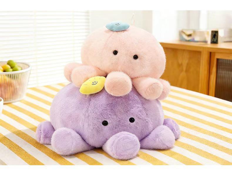 Dopamine Cloud Jellyfish Plush Doll: Cute Hugging Pillow and Children's Soothing Toy - Perfect Birthday Gift