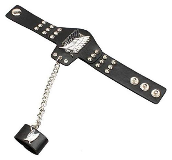 Amor E Attack On Titan Bracelet Necklace Basement Key Set Accessories Cosplay Scout Regiment Wings of Freedom [Entregando Paz] + + 3-Piece (C)