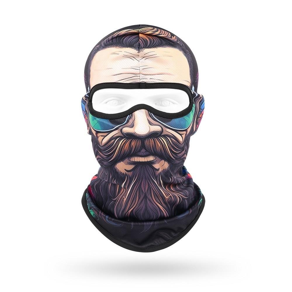 Beard Pattern Full Face Scarf Breathable Head Cover Cap Hood Caps Cycling Mask Outdoor