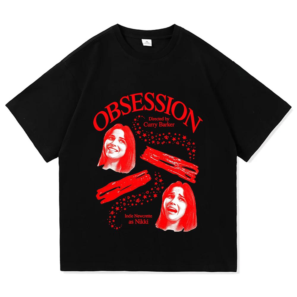 Obsession Nikki Frown Tshirt Vintage Graphic Print T Shirt Unisex Aesthetic Street Style Short Sleeve Tee Unisex Cotton T Shirts