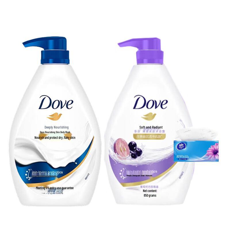 Гель для душа Dove Глубокое питание и сияние