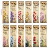 12/16pcs DIY 5D Crystal Diamond Art Bookmarks with Pendant Crystal Rhinestones Bookmarks for Adults Beginner Crafts Gifts