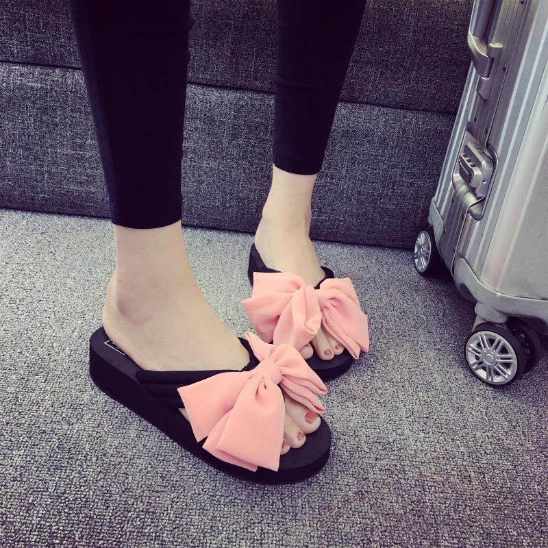 Women's Elegant Bow Knot Casual Outdoor Summer Slippers