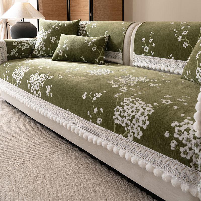 

New Chinese-Style Sofa Cushion Universal In All Seasons New High-End Four-Season Universal Non-Slip Seat Cushion Cover Cloth Towel 70*70cm