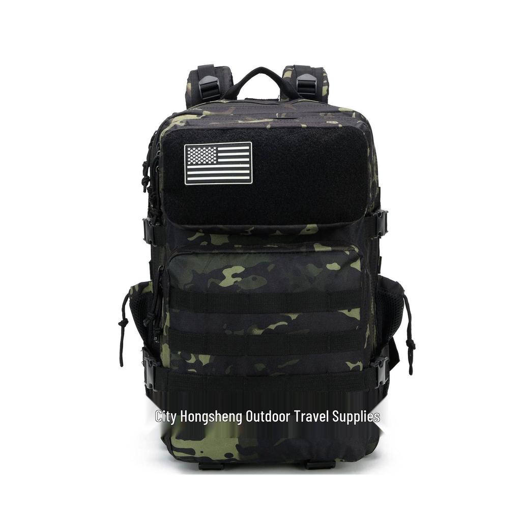 Large Capacity Tactical Camouflage Hiking Backpack for Outdoor Travel and Climbing