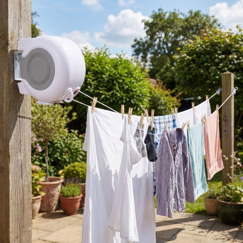 Maximum Drying Space Retractable Clothes Line Stable Clothes Drying Line Indoor Use