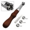 American Pitch Wheel with 4 Replaceable Gear Rollers, Leather Craft Spacing Sewing Tracing Tools