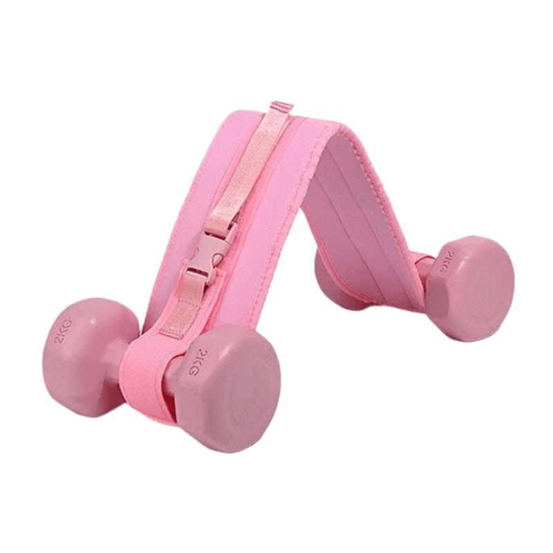 Hip Thrusts Belt Folding Band Adjustable Exercise Bridge Belt Soft Dumbbell Strap for Dumbbells, Kettlebells, Plates
