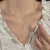 S925 Sterling Silver Moon Pendant Necklace: Women's Simple, High-End Crescent Clavicle Chain
