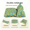 Buckwheat Husk Diamond-Shaped Neck Pillow: Multi-Functional, Detachable, Washable Floral Design