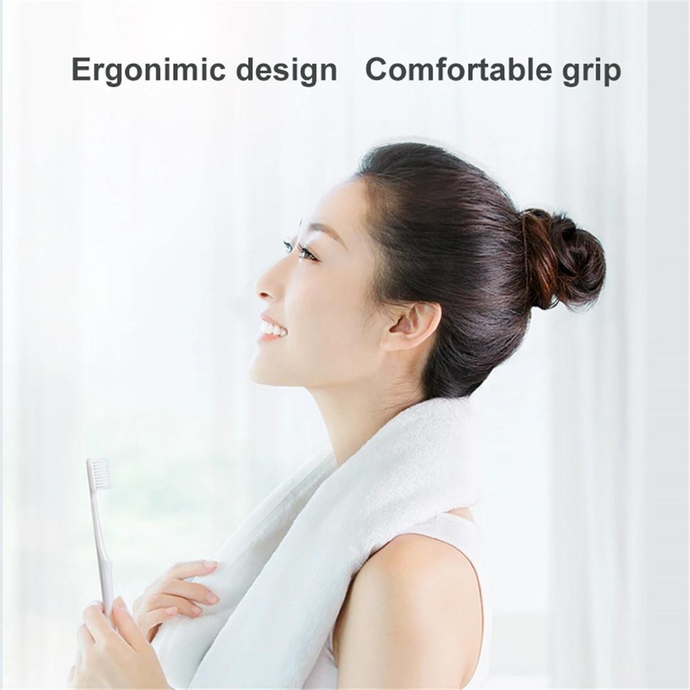 Dr Bei Toothbrush Youth Version 2 Colors Gum Care Daily Cleaning Oral Care Soft Bristle Better Cleaning Toothbrush For Adults
