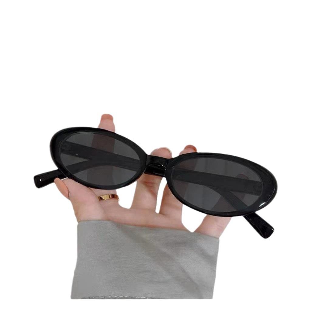 Women's Korean Style Round Black Anti-Blue Light Glasses: Slimming Large Frame for a Stylish Look