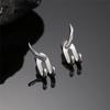 Luxury Punk Earring For Men Detachable Dual Purpose Stud Earring Prong Ear Fashion Mens Jewelry Pendant