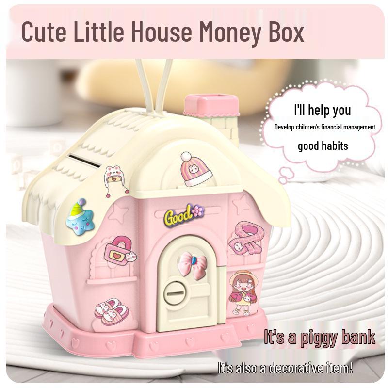 2026 Stylish DIY Piggy Bank with Stickers – Large Capacity Safe Box Toy for Kids