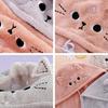 Cute Cat Microfiber Hair Towel Wrap Drying Towels Rapid Turban Funny Towel for Women Girls Curly Long Hair Bathroon Accessories