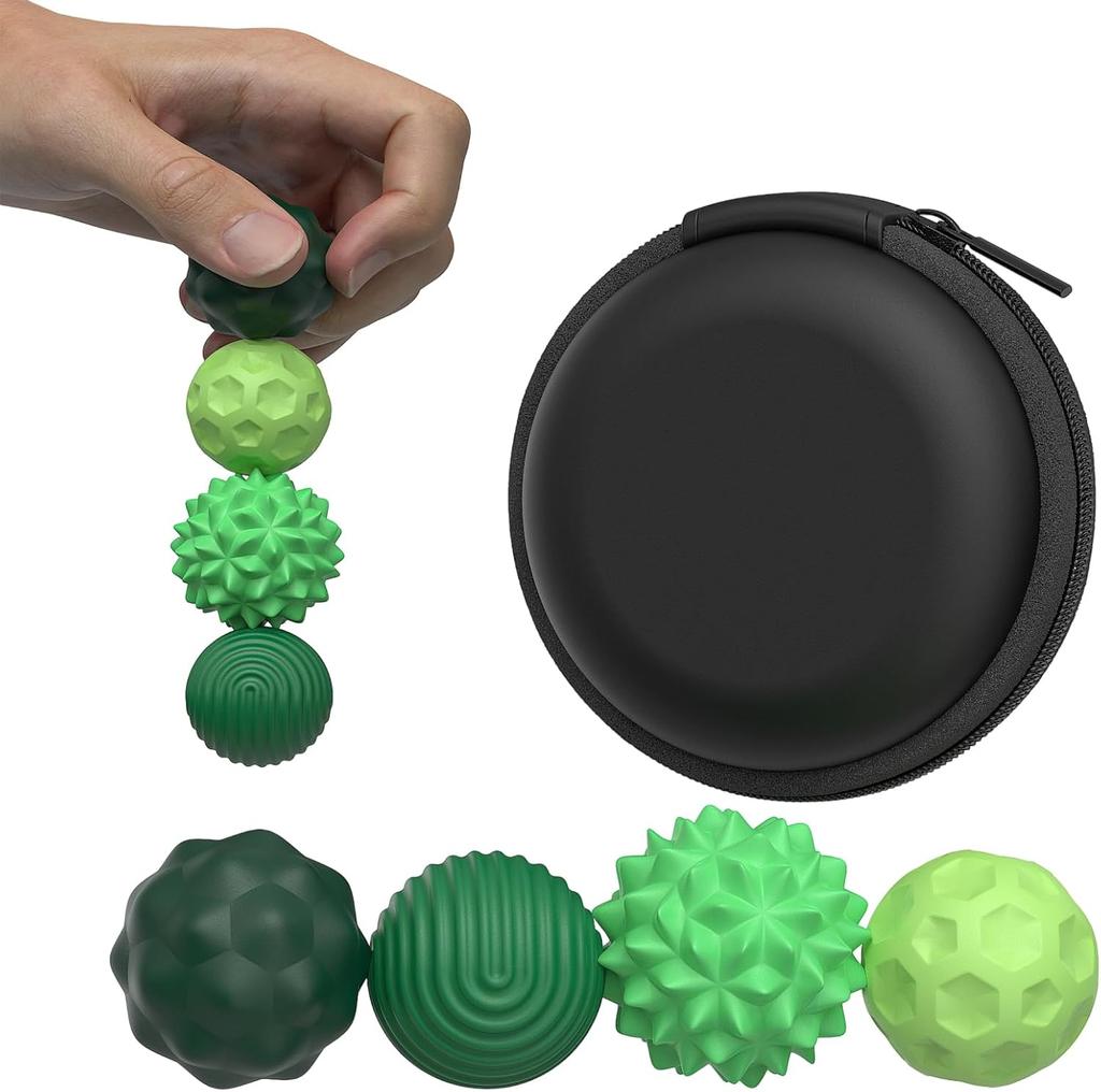Magnetic Sensory Fidget Ball Toy, Silicone Stress Relief Toys for Adults, Teens with  Stocking Stuffers for Women Men Teen Gift