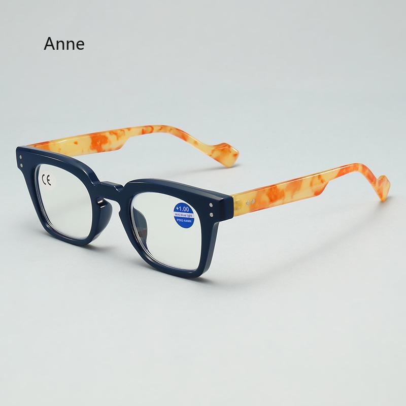 Square Frame Reading Glasses Retro Printing Frame Men Women High-definition Presbyopia Farsighted  Gafas De Lectura Hombre