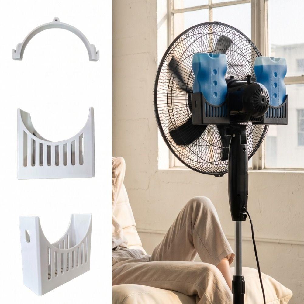 1 Set Portable Fan Ice Bag Holder Ice Cups Floor Fan Ice Bag Slot Ice Pack Fixator Bathroom