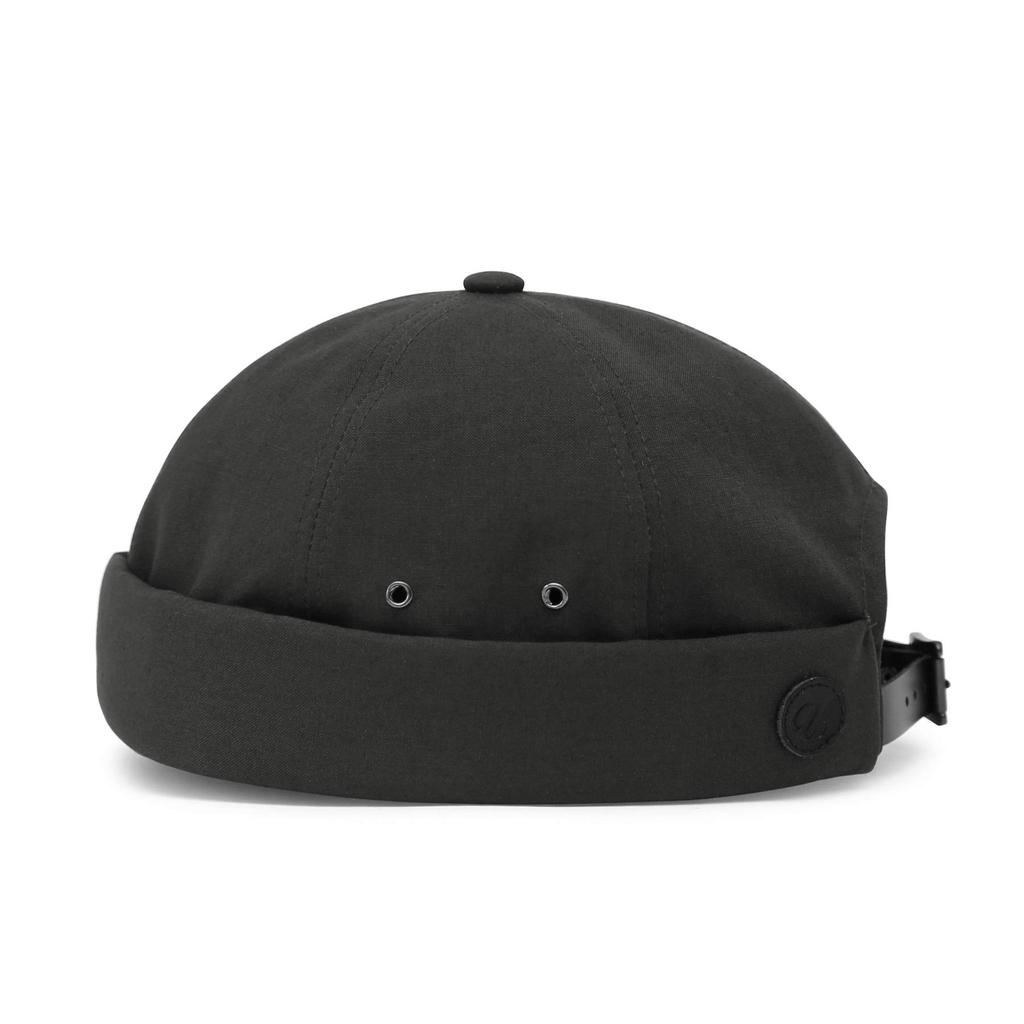 UNDERCONTROL Brimless Sailor Fisherman Vintage Leon No Skull Leather Strap Beanie Cap for Men and US Gray Hat, Visor, Women, Size Large, Color