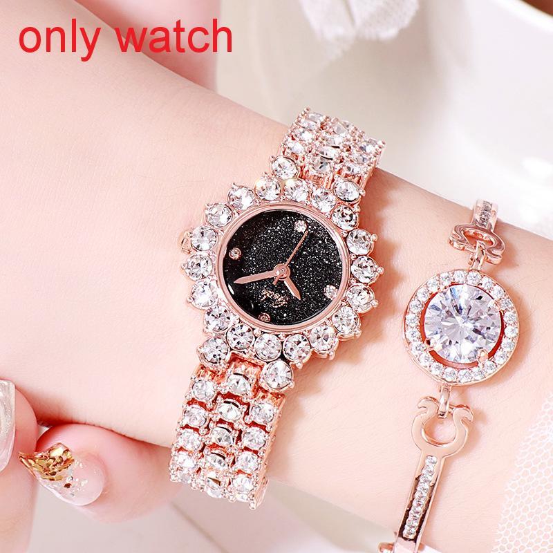 Fashion Quartz Watch For Women With Starry Sky Design And Waterproof Feature