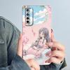 For Realme 7 RMX2151 RMX2155 Phone Case Realme7 4G Back Cover Soft Silicone Sweet Lovely Cartoon Panda Flower Printed Coque Capa