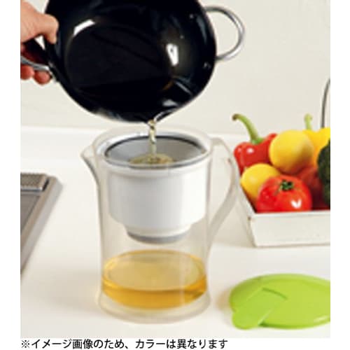 Kakusei Alpha Oil Pot, 0.8L, with High-Performance Activated Carbon Cartridge, Pink