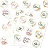 90 Counts Eid Mubarak Wrapping Sticker 40mm Round Wrapping Label for Laptops Phone Case Seal Envelope Card Decoration