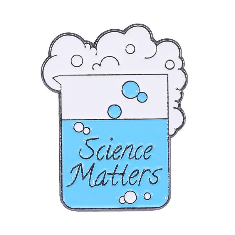 Broche de Elemento Metálico de Química - Alfinete de Desenho Animado para Decoração e Emblemas.