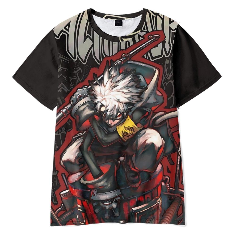 6 Colors Women Men's T-shirts GACHIAKUTA Printed O-Neck Oversized Short Sleeves T Shirt Fashion Mens Clothing Streetwear