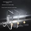 Lan Xiaoji No-Drill Transparent Snowflake Adhesive Hooks