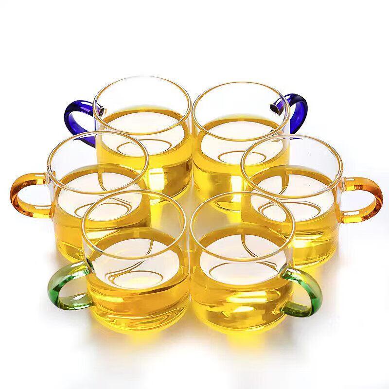 ZISIZ Heat-Resistant Glass Teacup Set