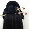 Fashionable Chinese Swords Tassels Hair Jewerly Accessories Decoration for Women Featuring Gold and Silver Finishes