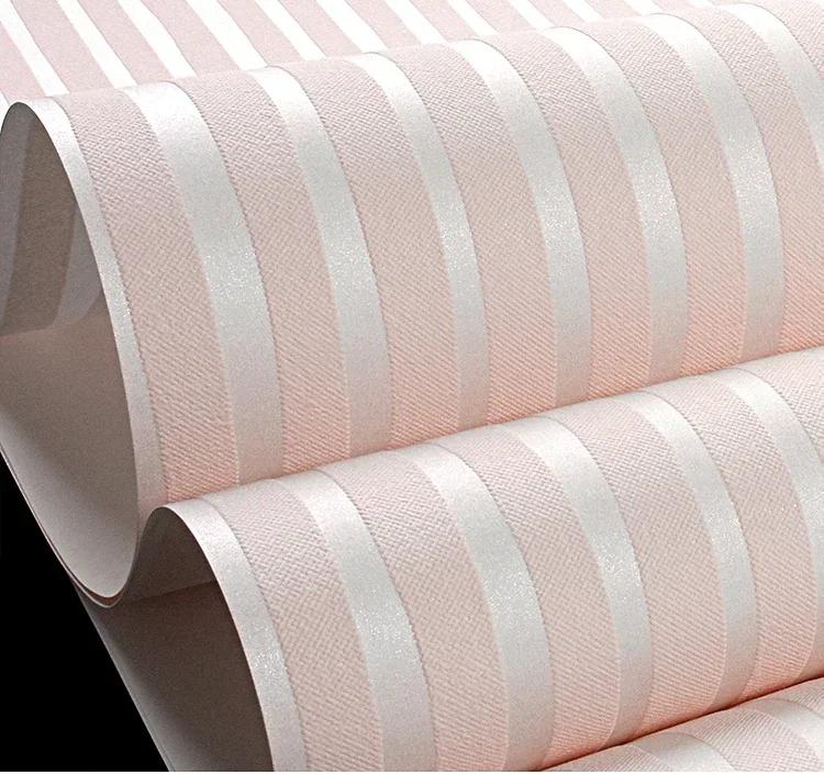 Modern Vertical Stripe Wallpaper Pink Blue Striped Living Room Decor TV Wallpapers 3d Elegant Home Decoration Wall Papers