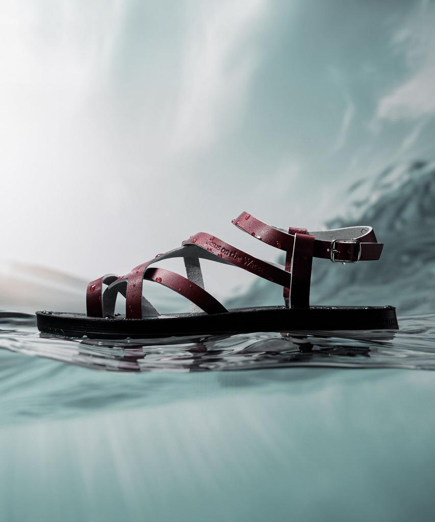 Jesus On The Water Jesus Sandal Shalem Cowhide Strap Sandals 2Cm -Jow102 (5Color) (A Type)