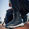 Fashion Winter Mens High Top Boots Couple Cotton Boots Thick Plush Warm Snow Boot Outdoor Non Slip Hiking Boots for Men Waterproof Botas