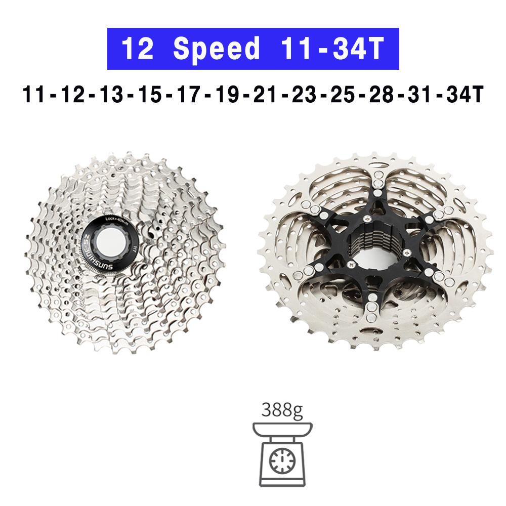 Road Bike 8 9 10 11 12 Speed Velocidade Cassette 11-25T 28T 30T 32T 34T 36T Bicycle MTB Freewheel Cassette Sprocket for HG