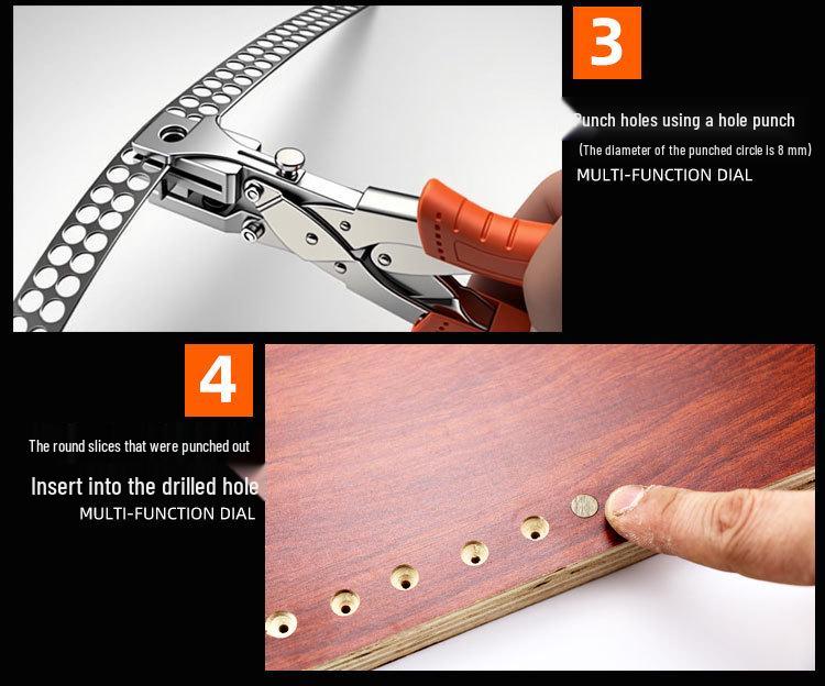 8mm Labor-saving PVC Edge Banding Hole Punch Tool for Woodworking