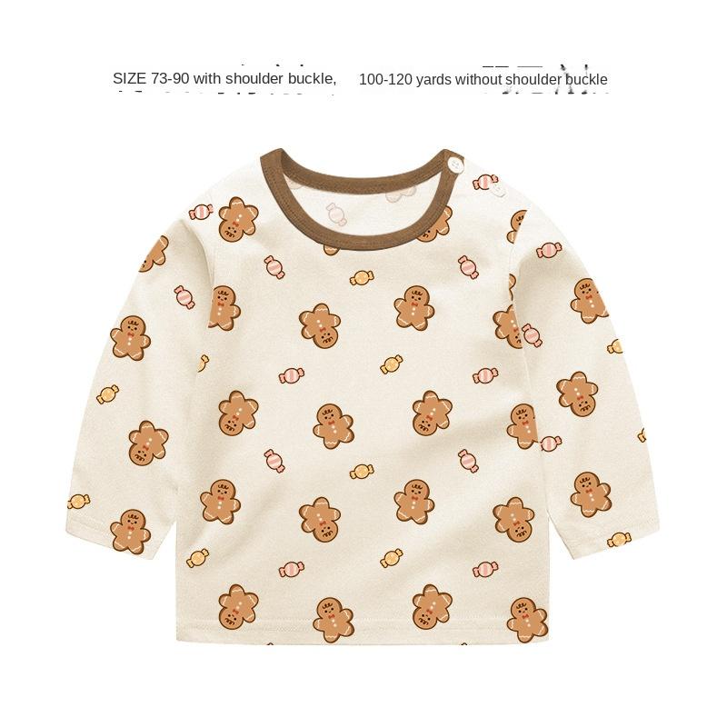 Baby Girl Autumn Long-sleeved T-shirt Baby Cotton Bottoming Shirt Girls Spring and Autumn Tops Small Children Fashionable Autumn Clothes