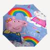 Peppa Pig Rainbow Automatic Opening Folding Umbrella - 8 Bone Iron Frame, Suitable for Fans, Travel, Daily Use, and Gift Giving0104377a