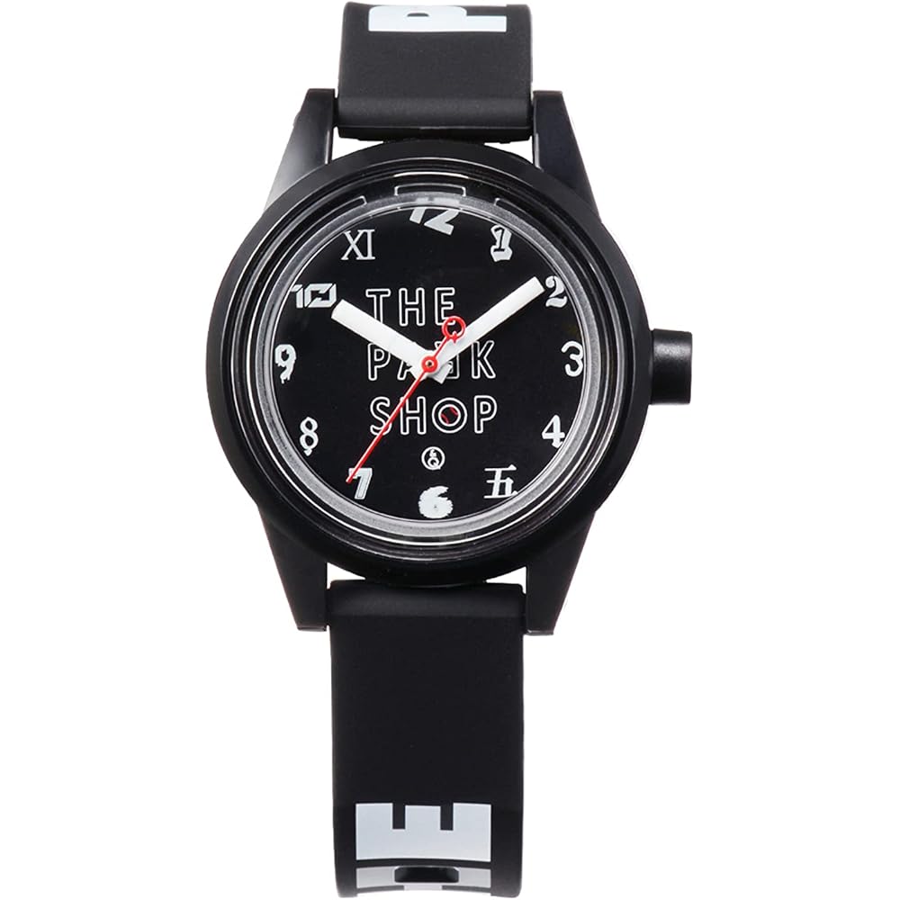 QQ SmileSolar The Park Shop Collaboration Analog Solar Watch Waterproof Black with Urethane Strap